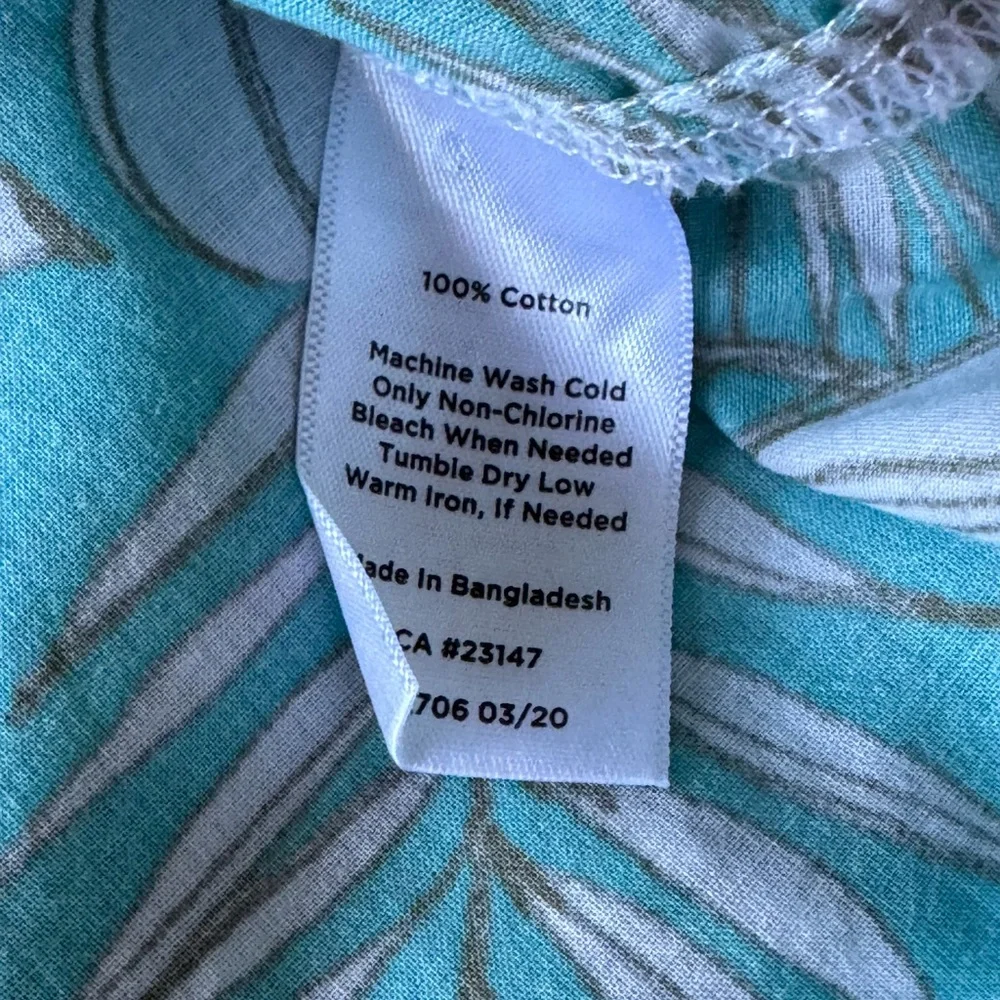 Talbots Leaf Print Top - Picture 5 of 5